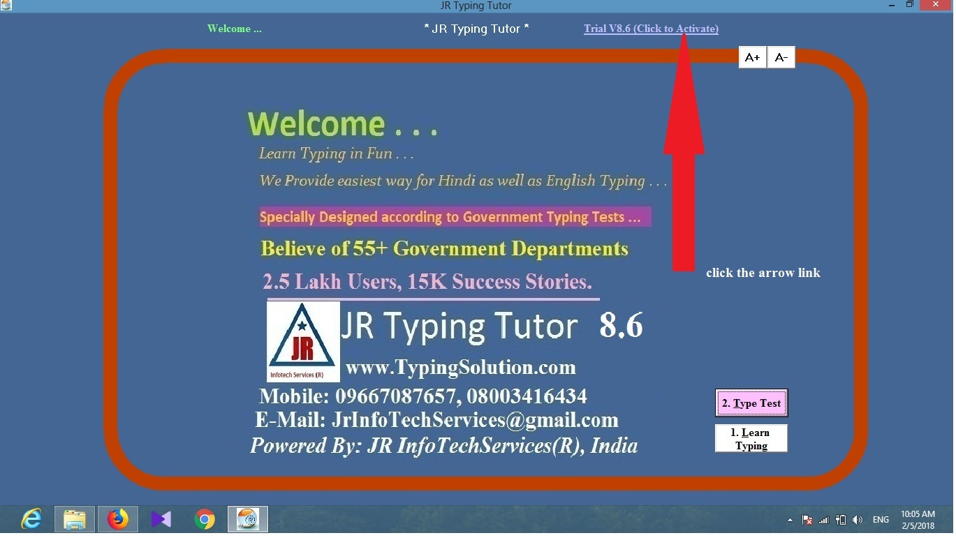 jr typing tutor 9.41 serial key